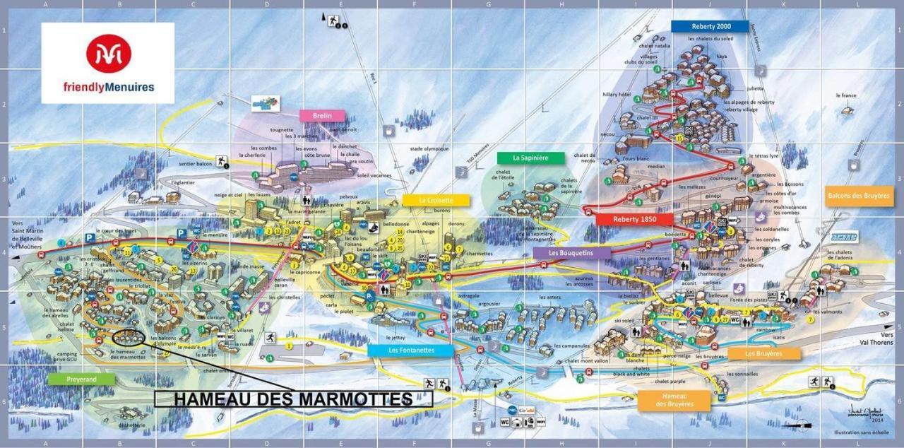 Chalet Ananas, Hameau Des Marmottes Saint-Martin-de-Belleville Buitenkant foto